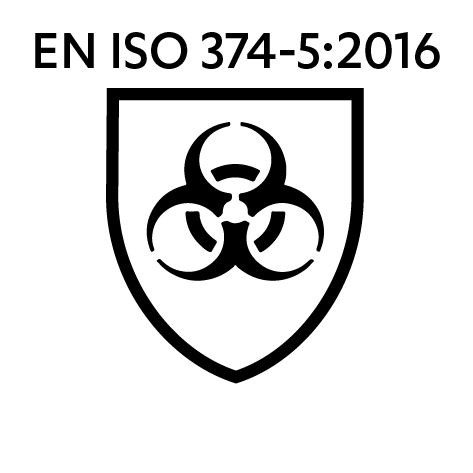 Microbiële bescherming / EN ISO 374-5, EN ISO 374-2