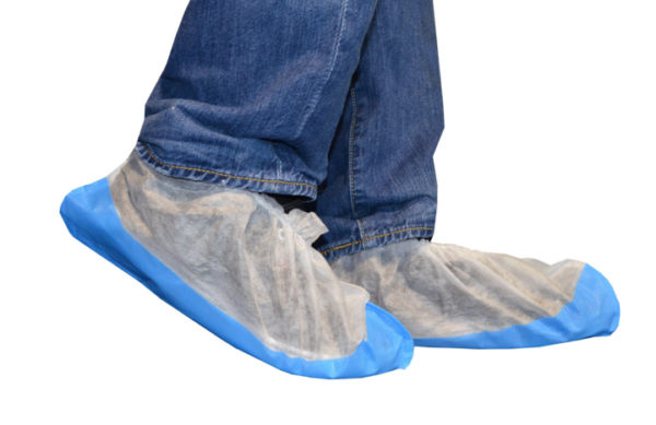photo produit surchaussures blanc / bleu – SURCHAUSSURES SAFEWEAR XXL PP + SEMELLE PE