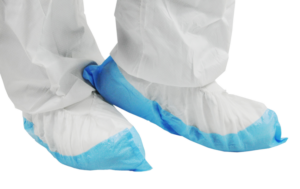 Produktfoto Überschuhe weiß / blau – KOLMI® SKIDGUARD PP+PE RECYCELTE ÜBERZIEHSCHUHE
