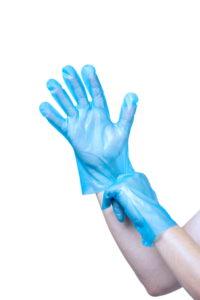 productfoto handschoenen blauw – SAFEBASICS™ TPE HANDSCHOENEN BLUE FOOD