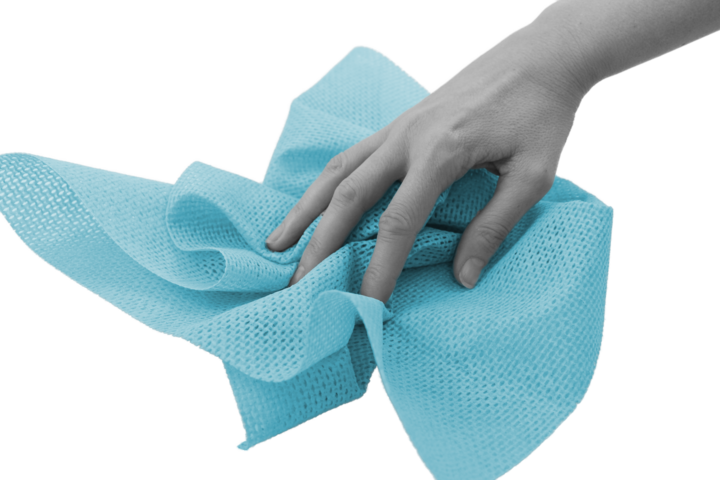 photo produit désinfection et essuyage bleu – LAVETTES HOP'CLEAN 80 G/M²