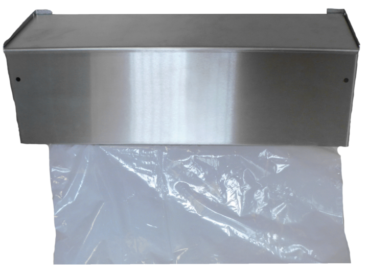 photo produit accessoires métal – DISTRIBUTEUR MURAL EN INOX - TABLIERS PE EN ROULEAU