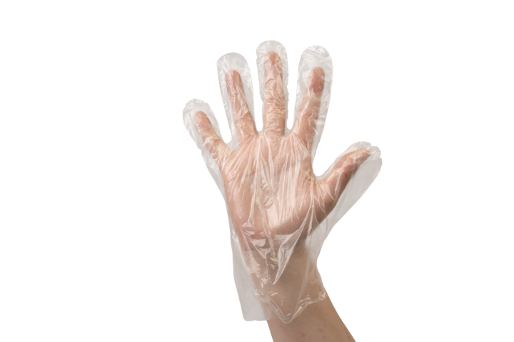 foto de producto guantes transparente – GUANTE PE 270 MM