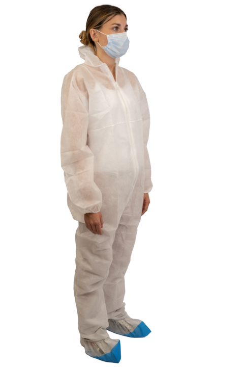 photo produit vêtements blanc – COMBINAISON SAFEWEAR PP CAGOULE À ZIP