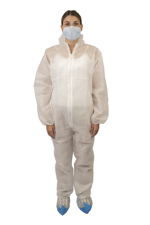 photo produit vêtements blanc – COMBINAISON SAFEWEAR PP CAGOULE À ZIP