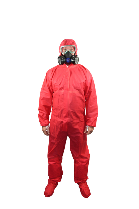 photo produit vêtements rouge – COMBINAISON HOP'SAFE PRO TYPE 5/6