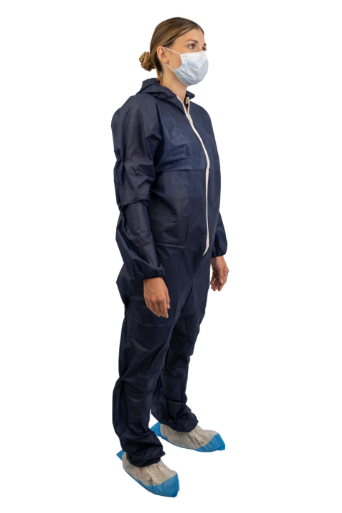photo produit vêtements bleu foncé – COMBINAISON SAFEWEAR PP CAGOULE À ZIP