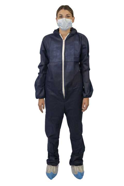 photo produit vêtements bleu foncé – COMBINAISON SAFEWEAR PP CAGOULE À ZIP