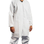 foto de producto ropa blanco – BATA SAFEWEAR PP+PE ANTIESTÁTICA CON CREMALLERA