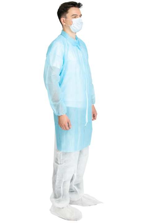 photo produit vêtements bleu – BLOUSE SAFEWEAR PP 40G/M² À ZIP