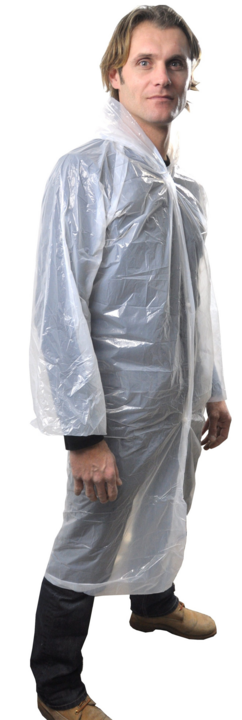 photo produit vêtements blanc – BLOUSE SAFEWEAR PE CAPUCHE À PRESSION