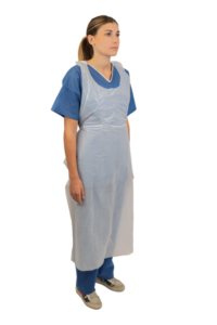 Produktfoto kleidung weiß – SAFEWEAR PE SCHÜRZE 18 µm LANG