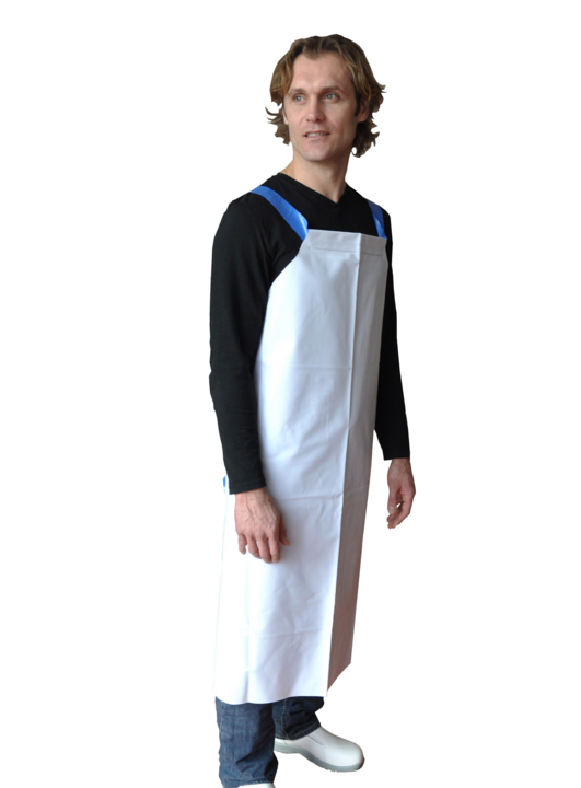 photo produit vêtements blanc / bleu – TABLIER DE PLONGE SAFEWEAR PVC