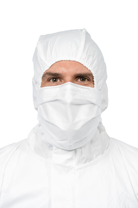 photo produit masques blanc – MASQUE SALLE PROPRE À ÉLASTIQUES TRANSVERSAUX ISOAIR®