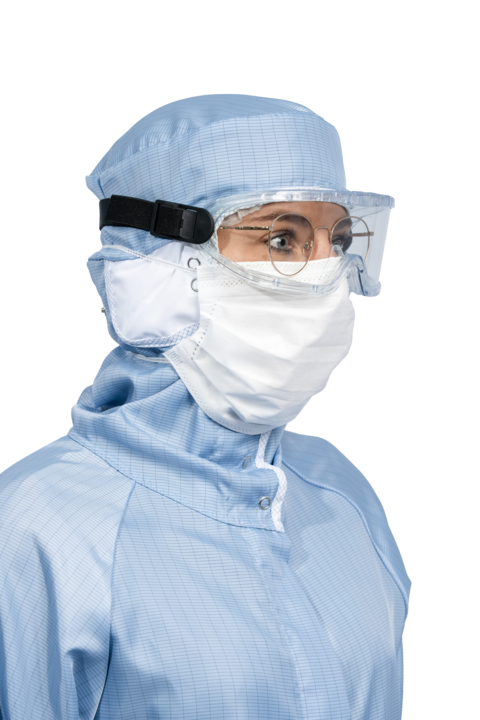 photo produit masques lavande – MASQUE SALLE PROPRE À ÉLASTIQUES ISOAIR® STÉRILE