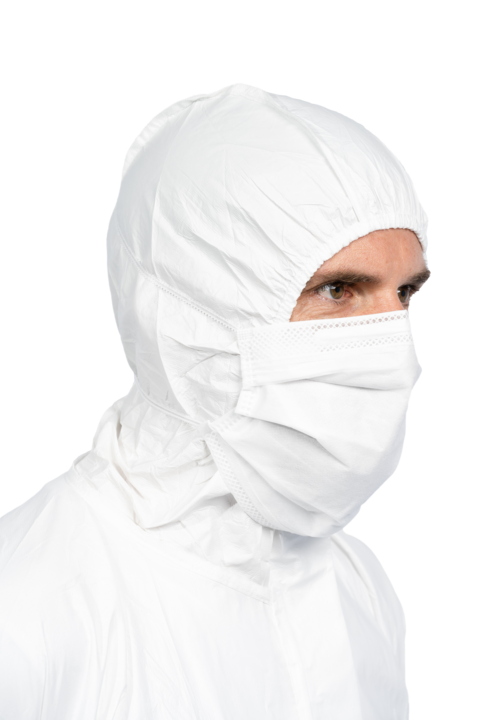 product photo masks white – ISOAIR® STERILE CLEANROOM MASK ISOAIR® EARLOOPS