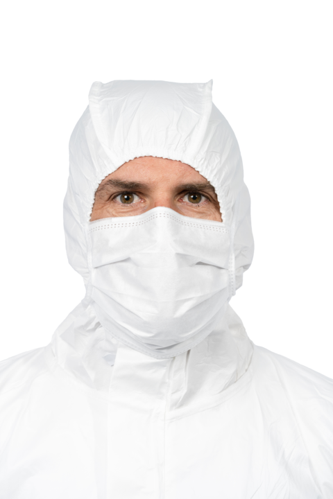photo produit masques blanc – MASQUE SALLE PROPRE À LIENS ISOAIR®