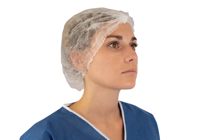 photo produit coiffants blanc – CHARLOTTE CLIP KOLMI® PP 15G/M²