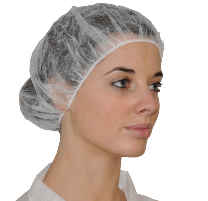 photo produit coiffants blanc – CHARLOTTE RONDE SAFEWEAR PP 12 G/M² Ø 48 cm