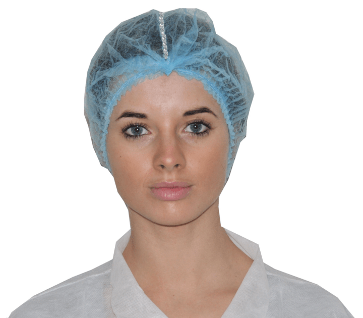 Produktfoto hygienehauben blau – DETEKTIERBARE CLIPHAUBE PP 12 G/M²