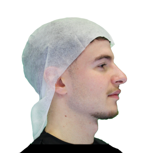 photo produit coiffants blanc – CALOT SAFEWEAR PP AVEC PROTÈGE NUQUE
