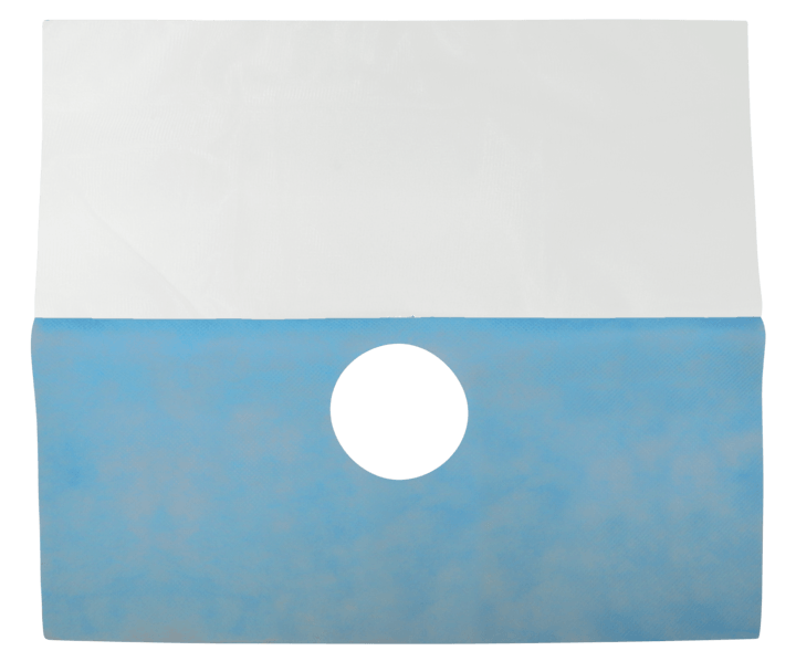 photo produit dentaire bleu – CHAMPS FACIAUX À USAGE UNIQUE SAFEDRAPE™