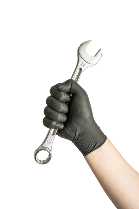 product photo gloves black – HERKUL® GRIP STRONG NITRILE GLOVE