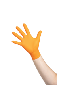 photo produit gants orange – GANT NITRILE HERKUL® GRIP EXTRA STRONG