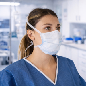 Anwendung masken blau – KOLMI® FEELDRY TYP II MASKE MIT BÄNDERN