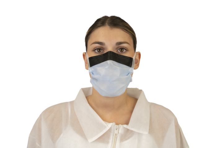 productfoto maskers blauw – KOLMI® FEELDRY TYPE II STRIKMASKER ANTI-REFLECTIE