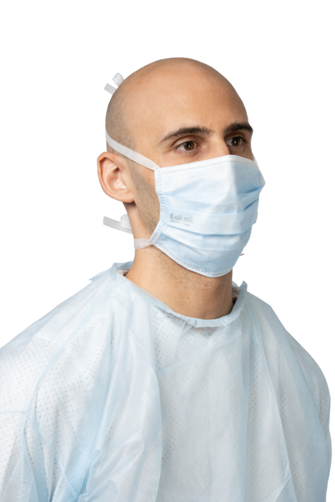 photo produit masques bleu – MASQUE À LIENS TYPE IIR KOLMI® SOFTEX