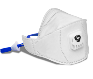 photo produit masques blanc / bleu – MASQUE FFP2 NR SAFEMASK® FIT+PRO A VALVE