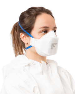 photo produit masques blanc / bleu – MASQUE FFP2 NR SAFEMASK® FIT+PRO