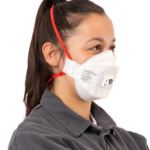 foto de producto máscaras blanco / rojo – MASCARILLA SAFEMASK® FIT+PRO FFP3 NR VÁLVULA