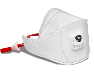 photo produit masques blanc / rouge – MASQUE FFP3 NR SAFEMASK® FIT+PRO A VALVE