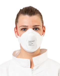 photo produit masques blanc / rouge – MASQUE FFP3 NR SAFEMASK® FIT+PRO