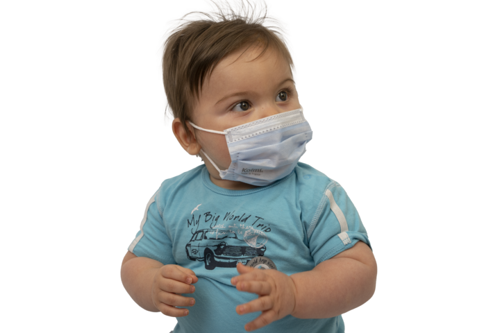 foto prodotto maschere blu – MASCARILLA KOLMI® SOFTEX TIPO II NIÑOS 1-5
