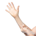 Produktfoto handschuhe transparent – SAFETOUCH® EVERSTRONG GEPUDERTER VINYLHANDSCHUH