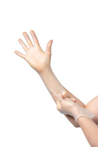 photo produit gants transparent – GANT VINYLE SAFETOUCH® EVERSTRONG POUDRE