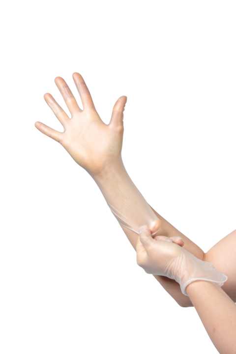photo produit gants transparent – GANT VINYLE SAFETOUCH® EVERSTRONG POUDRE
