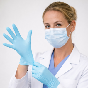 mise en situation masques bleu – MASQUE À ÉLASTIQUES TYPE IIR KOLMI® SOFTEX
