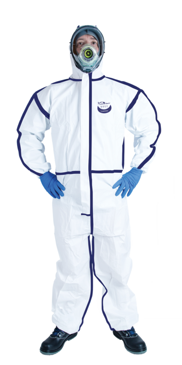 photo produit vêtements blanc / bleu – COMBINAISON WEEBACK® TYPE 5/6