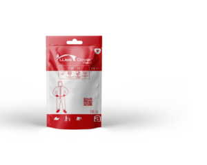 verpakking kleding wit / rood – WEECOVER® MAX 1 OVERALL TYPE 5/6