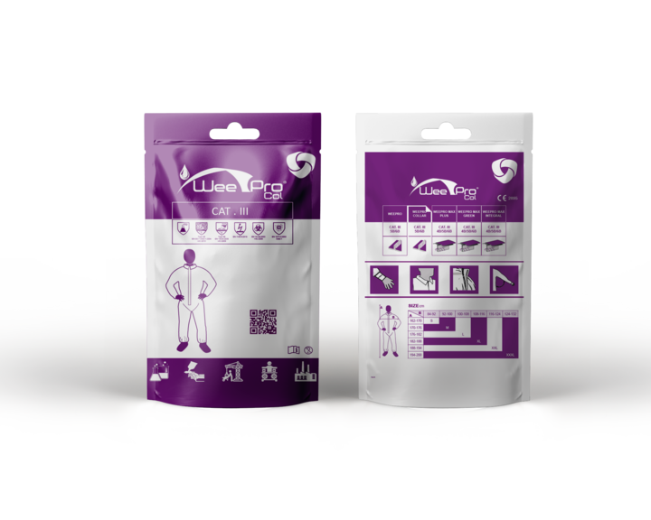 conditionnement vêtements blanc – COMBINAISON WEEPRO® COL TYPE 5/6