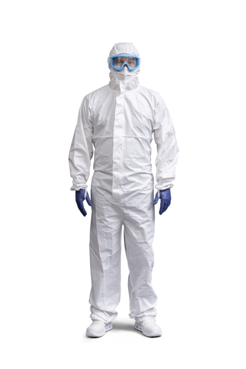 photo produit vêtements blanc – COMBINAISON WEEPRO® LABO STERILE TYPE 5/6