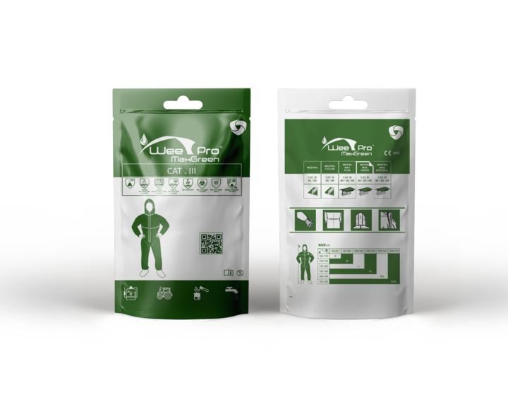 conditionnement vêtements vert foncé / vert – COMBINAISON WEEPRO® MAX GREEN TYPE 4/5/6