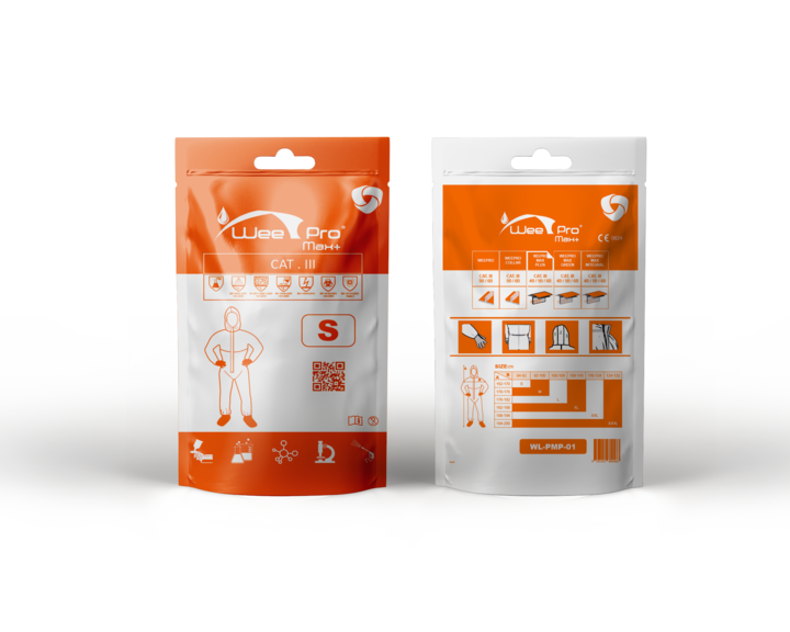 conditionnement vêtements blanc / orange – COMBINAISON WEEPRO® MAX + TYPE 4/5/6